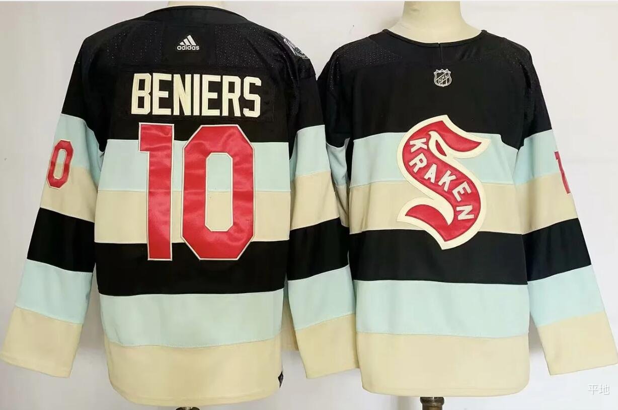 Seattle Kraken #10 Matty Beniers 2024 NHL Winter Classic Jersey Deep ...