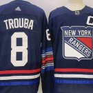 New York Rangers #8 Jacob Trouba Alternate Jersey Navy Blue