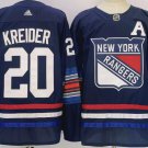 New York Rangers #20 Chris Kreider Alternate Jersey Navy Blue