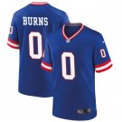 New York Giants #0 Brian Burns Throwback JerseysBlue