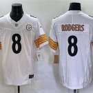 Pittsburgh Steelers #8 Aaron Rodgers Vapor F.U.S.E. JerseysWhite