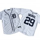 Detroit Tigers #29 Tarik Skubal Cool Base Jersey White