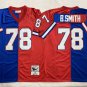 Buffalo Bills #83 Andre Reed Split Throwback Jersey Red/Blue