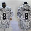 New York Jets #8 Aaron Rodgers 2024 Salute to Service jerseysArctic Camo