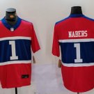 New York Giants #1 Malik Nabers Vapor F.U.S.E. jerseys Century Red