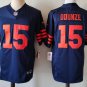 Chicago Bears #15 Rome Odunze with Orange Number Vapor F.U.S.E jerseys Blue