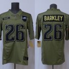 Philadelphia Eagles #26 Saquon Barkley 2025 Salute to Service Limited Jersey Green