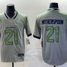 Seattle Seahawks #21 Devon Witherspoon Rivalries Vapor F.U.S.E. Limited Jersey Gray