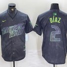 Nike Tampa Bay Rays #2 Yandy Díaz 2024 City Connect Jersey Charcoal