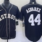 Houston Astros #44 Yordan Alvarez Turn Back Jersey Black