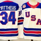 Auston Matthews US Hockey 2026 Away Jersey - White