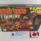 DONKEY KONG COUNTRY - SNES, Super Nintendo Replacement Custom Box with Insert Tray & PVC Protector