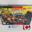 DONKEY KONG COUNTRY 2 DIDDYS QUEST - SNES, Super Nintendo Replacement Custom Box w/ Insert & PVC