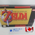 LEGEND OF ZELDA LINK TO THE PAST - SNES, Super Nintendo Custom Box with Insert Tray & PVC Protector