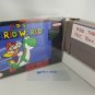 SUPER MARIO WORLD - SNES, Super Nintendo Replacement Custom Box with Insert Tray & PVC Protector