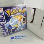 POKEMON BLUE - Nintendo Game Boy Custom Replacement Box optional w/ Insert Tray & PVC Protector