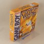 POKEMON YELLOW - Nintendo Game Boy Custom Replacement Box optional w/ Insert Tray & PVC Protector