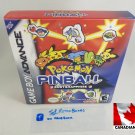 POKEMON PINBALL RUBY SAPPHIRE - Nintendo GBA Custom Box with Insert Tray & PVC Protector