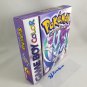 POKEMON CRYSTAL - Nintendo Game Boy Custom Replacement Box optional w/ Insert Tray & PVC Protector
