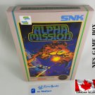 ALPHA MISSION - NES, Nintendo Custom Replacement BOX available w/ Dust Cover & PVC Protector