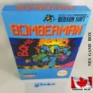 BOMBERMAN - NES, Nintendo Custom Replacement BOX optional w/ Dust Cover & PVC Protector
