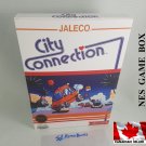 CITY CONNECTION - NES, Nintendo Custom Replacement BOX optional w/ Dust Cover & PVC Protector