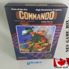 COMMANDO - NES, Nintendo Custom Replacement BOX optional w/ Dust Cover & PVC Protector
