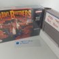 BRAWL BROTHERS - SNES, Super Nintendo Custom Replacement Box optional w/ Insert Tray & PVC Protector