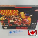 CHAVEZ - SNES, Super Nintendo Custom Replica Box optional w/ Insert Tray & PVC Protector