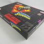 DEATH & RETURN OF SUPERMAN - SNES, Super Nintendo Custom Box w/ Insert Tray & PVC Protector