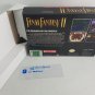 FINAL FANTASY II - SNES, Super Nintendo Custom Box optional w/ Insert Tray & PVC Protector FF2