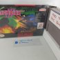 GRADIUS 3 - SNES, Super Nintendo Custom Replacement Box optional w/ Insert Tray & PVC Protector