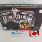 MIGHTY MORPHIN POWER RANGERS THE MOVIE - SNES, Super Nintendo Box w/ Insert Tray & PVC