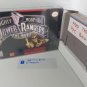MIGHTY MORPHIN POWER RANGERS THE MOVIE - SNES, Super Nintendo Box w/ Insert Tray & PVC