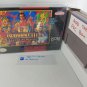 ROMANCE OF THE THREE KINGDOMS 3 DRAGON DESTINY - SNES Box w/ Insert Tray & PVC