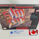 SIMCITY - SNES, Super Nintendo Custom replacement Box optional w/ Insert Tray & PVC ProtecT