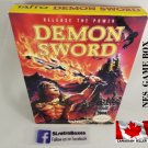 DEMON SWORD - NES, Nintendo Custom Replacement BOX optional w/ Dust Cover & PVC Protector