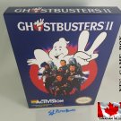 GHOSTBUSTERS 2 - NES, Nintendo Custom replacement BOX optional w/ Dust Cover & PVC Protector