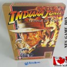 INDIANA JONES THE TEMPLE OF DOOM (TENGEN) - NES, Nintendo Custom BOX w/ Dust Cover & PVC Protector