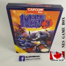 MEGA MAN 3 - NES, Nintendo Custom replacement BOX optional w/ Dust Cover & PVC Protector