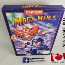 MEGA MAN 5 (V) - NES, Nintendo Custom replacement BOX optional w/ Dust Cover & PVC Protector