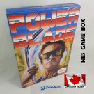 POWER BLADE - NES, Nintendo Custom replacement BOX optional w/ Dust Cover & PVC Protector