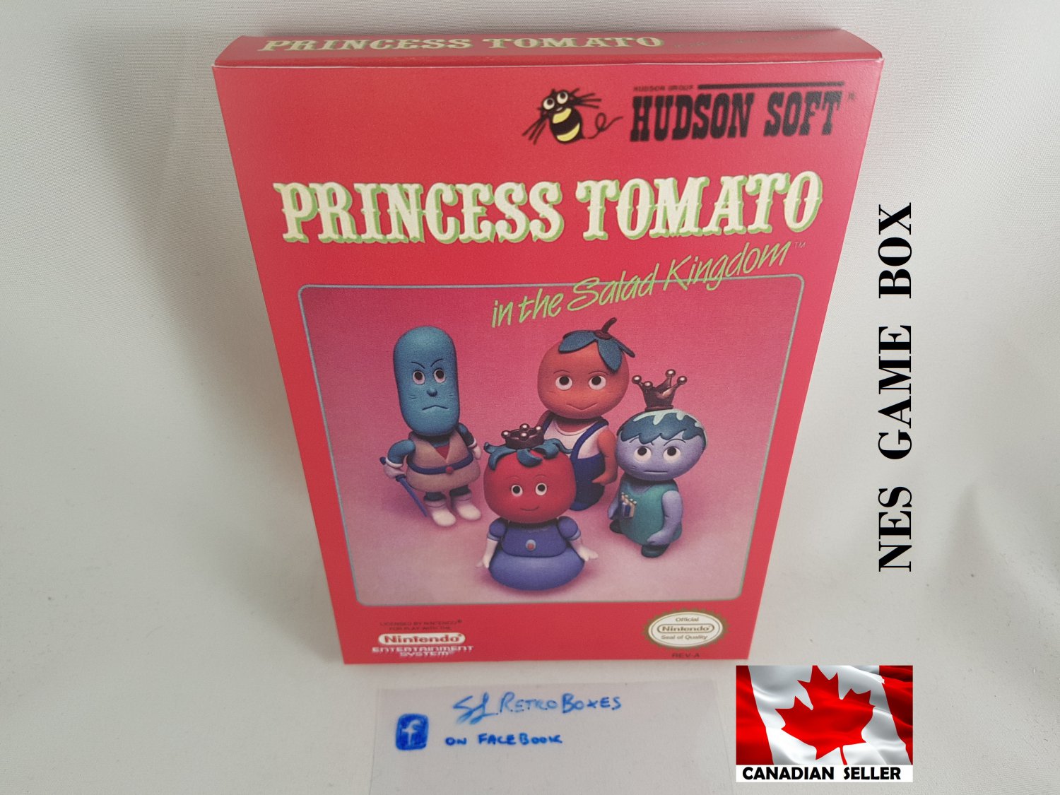 PRINCESS TOMATO IN THE SALAD KINGDOM - NES, Nintendo Custom BOX optional w/ Dust Cover & PVC Protect