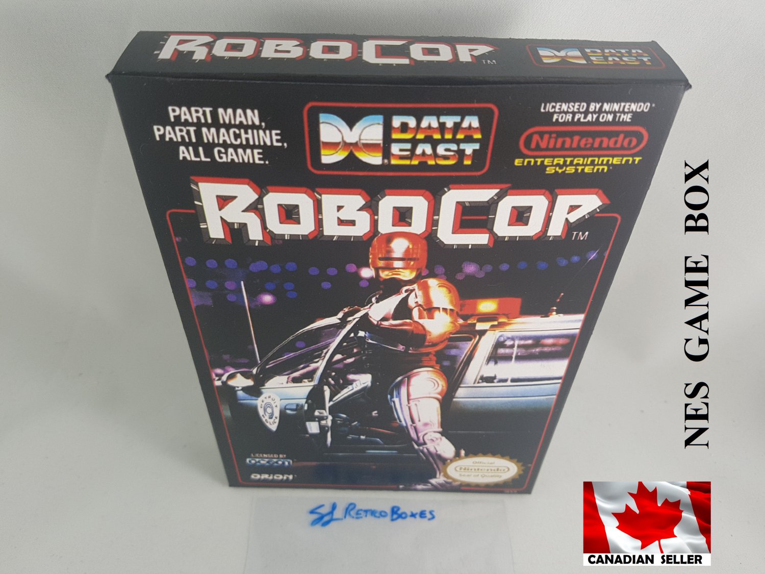 ROBOCOP - NES, Nintendo Custom replacement BOX optional w/ Dust Cover & PVC Protector