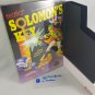 SOLOMON'S KEY - NES, Nintendo Custom replacement BOX optional w/ Dust Cover & PVC Protector