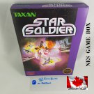 STAR SOLDIER - NES, Nintendo Custom replacement BOX optional w/ Dust Cover & PVC Protector