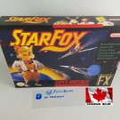 STAR FOX - SNES, Super Nintendo Custom replacement Box optional w/ Insert Tray & PVC Protector