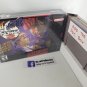 STREET FIGHTER ALPHA 2 - SNES, Super Nintendo Custom Box optional w/ Insert Tray & PVC Protector