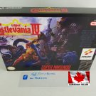 SUPER CASTLEVANIA IV (4) - SNES, Super Nintendo Custom Box optional w/ Insert Tray & PVC Protector
