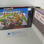 SUPER MARIO KART - SNES, Super Nintendo Custom replica Box optional w/ Insert Tray & PVC Protector